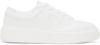 GANNI WHITE SPORTY MIX CUPSOLE SNEAKERS