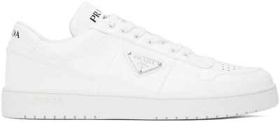 Prada White Downtown Sneakers