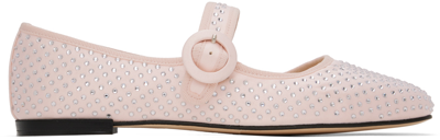 REPETTO PINK GEORGIA SQUARE-TOE MARY JANE BALLERINA FLATS