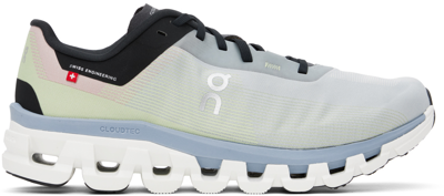 On Cloudflow 4 Performance Rubber-trimmed Mesh Running Sneakers In Glacier | Chambray