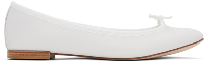 Repetto White Cendrillon Ballerina Flats In 050 Blanc