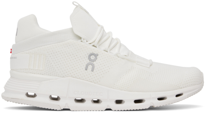 On White Cloudnova Sneakers In Undyed-white | White