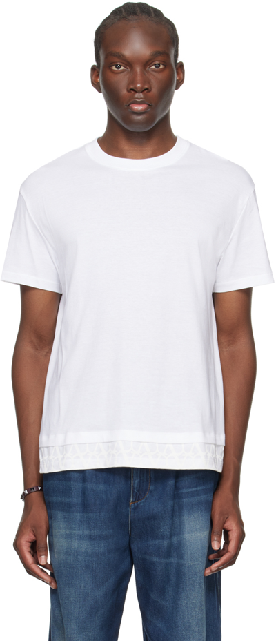 Valentino White Toile Iconographe T-shirt In Bianco