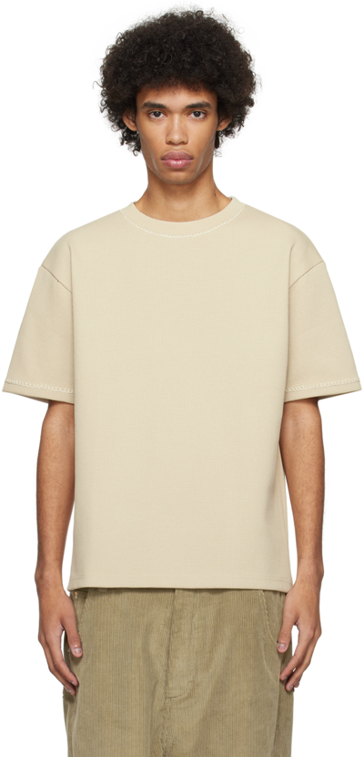 Drôle De Monsieur Beige 'le T-shirt Nid D'abeille' T-shirt