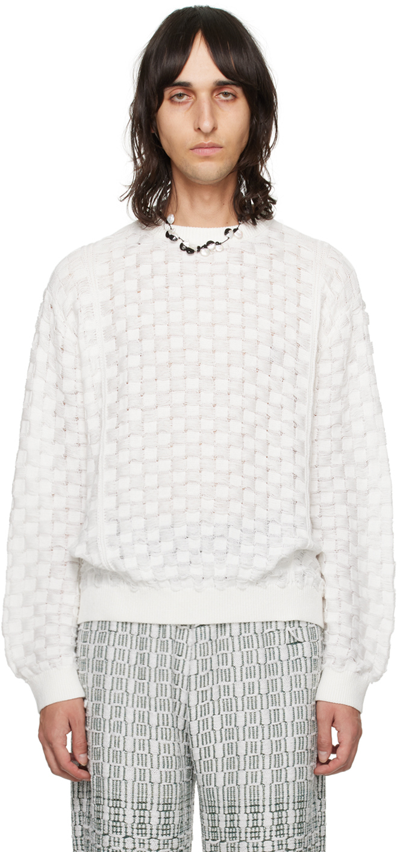 Isa Boulder Ssense Exclusive White Sweater In Chalk