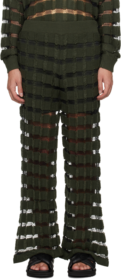 Isa Boulder Ssense Exclusive Khaki Trousers In Mossy