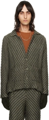 Isa Boulder Ssense Exclusive Khaki Jacket In Smoke