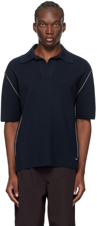 Sunnei Navy Magliaunita Polo In 492 Dark Navy