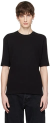 Filippa K Black Rib T-shirt In Black