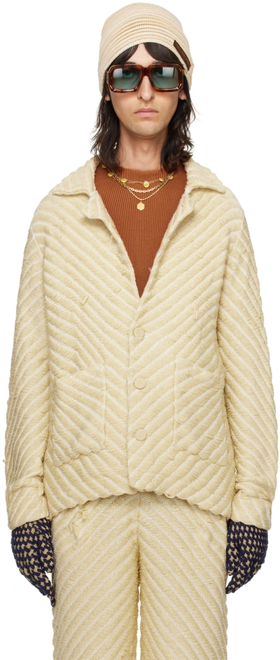 Isa Boulder Ssense Exclusive Beige Jacket In Oatmeal