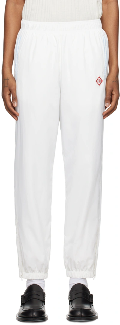 Casablanca White Drawstring Track Trousers