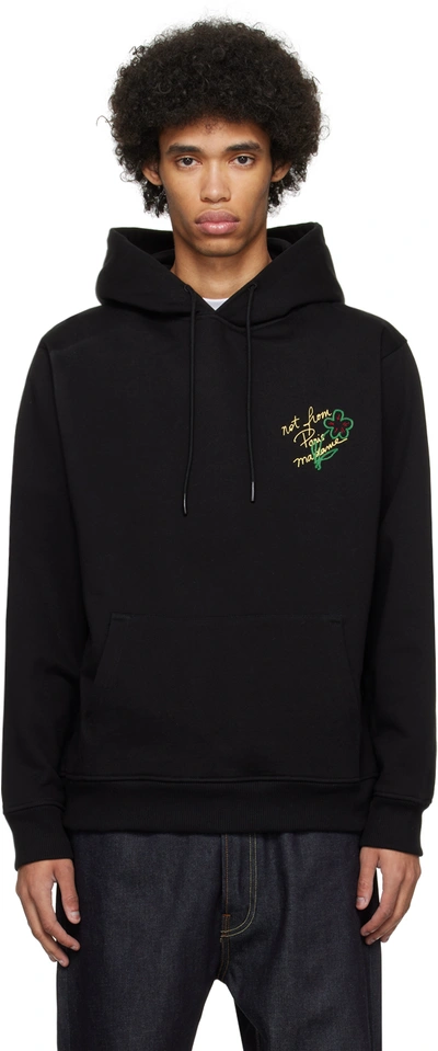 Drôle De Monsieur Black 'le Hoodie Slogan Esquisse' Hoodie