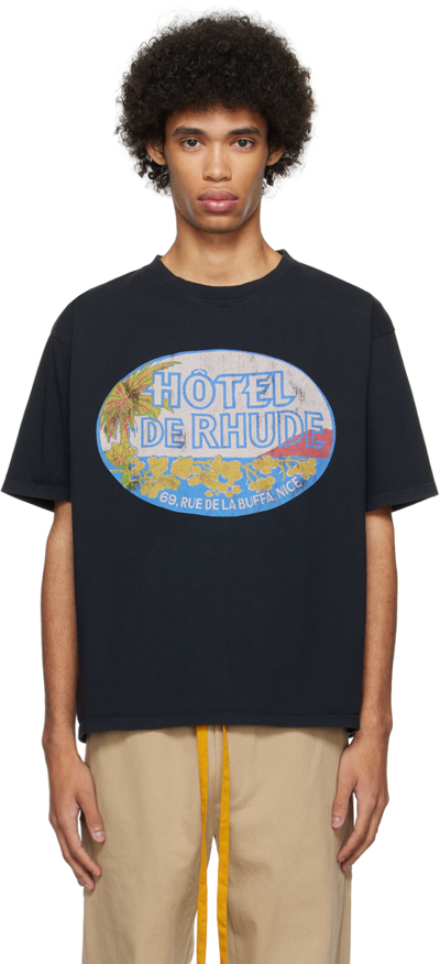 Rhude Black Dimora T-shirt