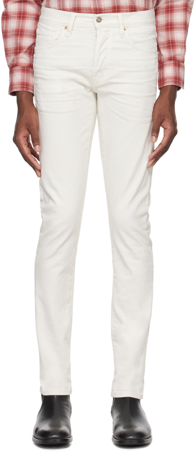 Tom Ford Off-white Slim-fit Jeans In Chalk