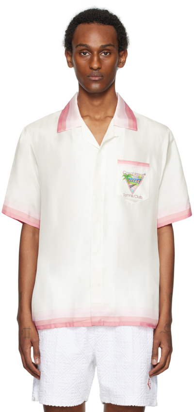 Casablanca Shirt In White,multicolor