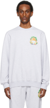 Casablanca Graphic Cotton Sweatshirt In Triomphe D'orange
