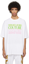 VERSACE JEANS COUTURE WHITE UPSIDE DOWN T-SHIRT