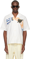 Sunnei White Cuore Di Pietra Shirt In 7851 Offwhite/multic