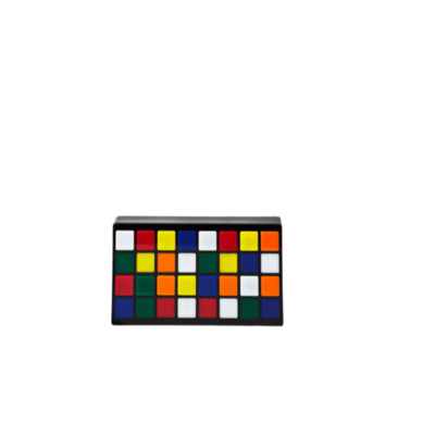 Apakowa Mini 3d Puzzle Clutch In Red