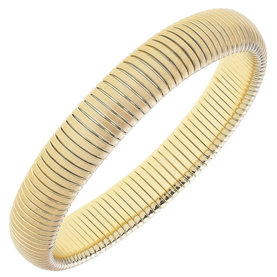Canvas Style Florence Watchband Bangle In Gold