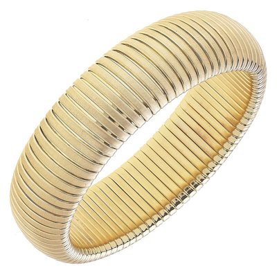 Canvas Style Florence Statement Watchband Bangle In Gold