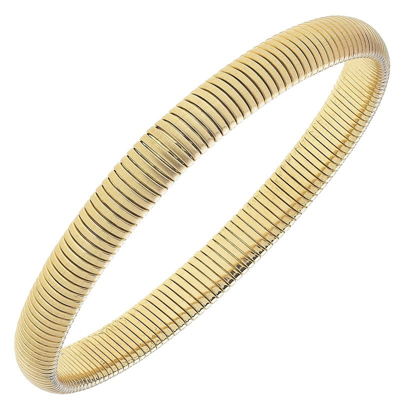 Canvas Style Florence Skinny Watchband Bangle In Gold