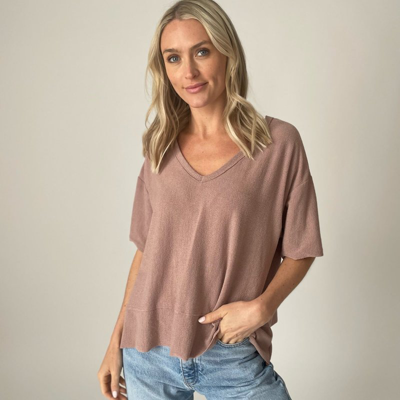 Six Fifty Dolan Top In Brown