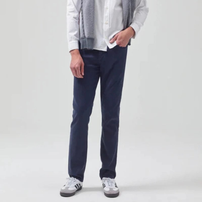 Citizens Of Humanity Gage Slim Straight Stretch Linen Pant In Blue