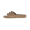 Carmen Sol Carmensita Platform Slides Sandals In Nude