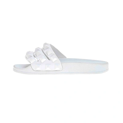 Carmen Sol Carmensita Platform Slides Sandals In White