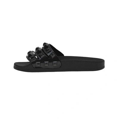 Carmen Sol Carmensita Platform Slides Sandals In Black