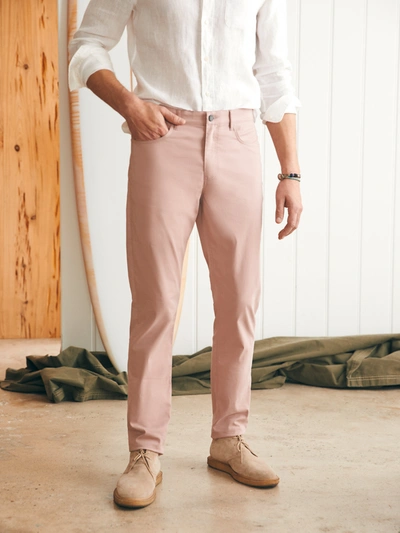 Faherty Coastline Chino Pants In Pink