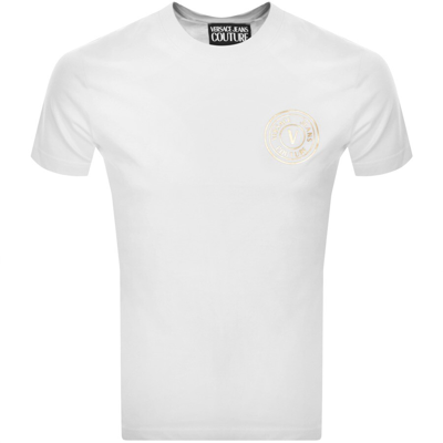 Versace Jeans Couture Slim Fit Logo T Shirt White