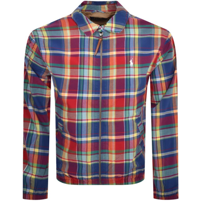 Polo Ralph Lauren Bayport Madras Jacket In Red