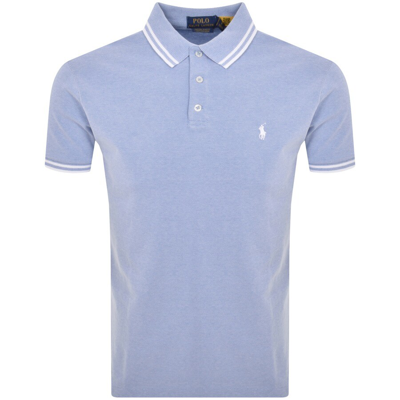 Ralph Lauren Custom Slim Fit Polo T Shirt Blue