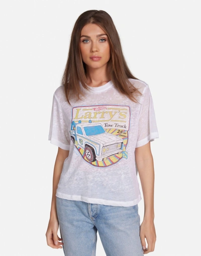 Lauren Moshi Linnea Hot Wheels™ Tow Truck In White Burnout