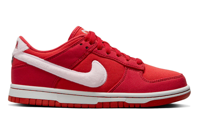 Pre-owned Nike Dunk Low Valentine's Day (2024) (gs) In Fire Red/pink Foam/light Crimson