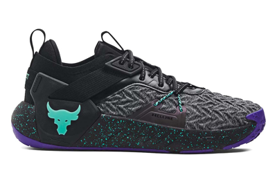 Pre-owned Under Armour Project Rock 6 Black Neptune In Black/stealth Grey/neptune
