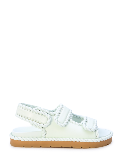 Bottega Veneta Jack Flat Sandals In White