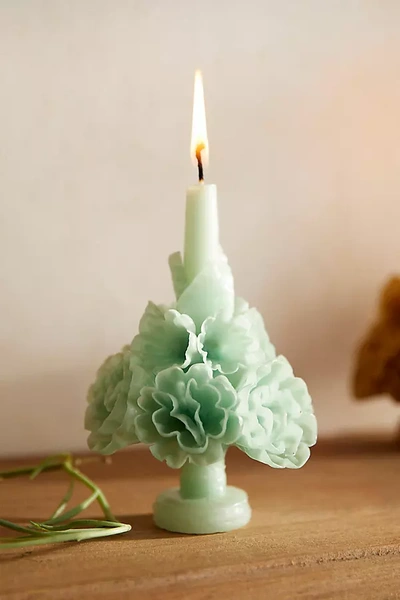 Terrain Oaxacan Floral Taper Candle, Medium In Green