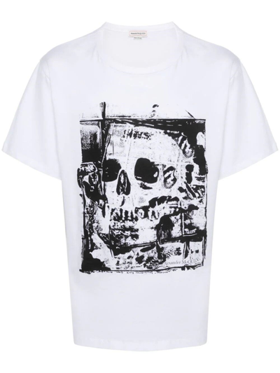 Alexander Mcqueen Skull-print T-shirt In White
