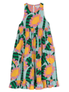 Stella Mccartney Graphic Flower Sleeveless Dress In Multicolour