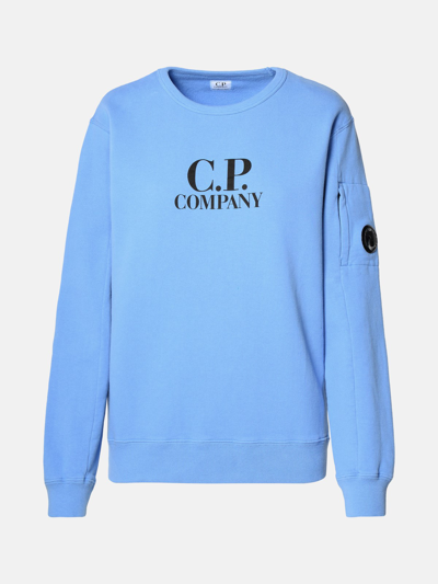 C.p. Company Light Blue Cotton Sweatshirt