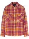 PALM ANGELS PALM ANGELS CHECKED WOOL OVERSHIRT