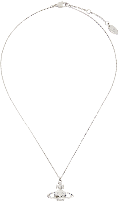 Vivienne Westwood Silver Suzie Pendant Necklace In P019 Platinum