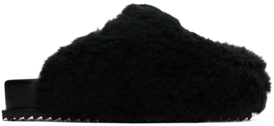 Yume Yume Black Truck Slides In Furry Black