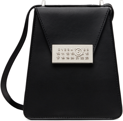 Mm6 Maison Margiela Black Numeric Crossbody Small Bag