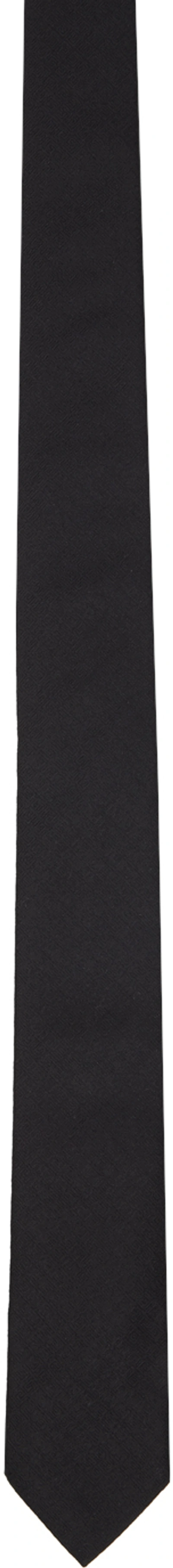 Givenchy Black 4g All Over Jacquard Tie In Black Tonal