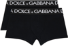 DOLCE & GABBANA TWO-PACK BLACK BOXERS