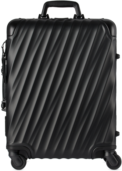 Tumi Black 19 Degree Aluminium Continental Carry-on Case In Matte Black